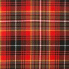 Innes Red Weathered 16oz Tartan Fabric By The Metre